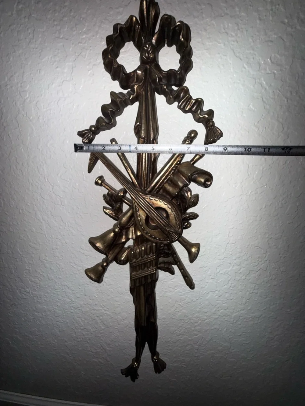 VTG  Greco-Roman Themed Musical Instrument Wall hanging -Turner Manufacturing Co
